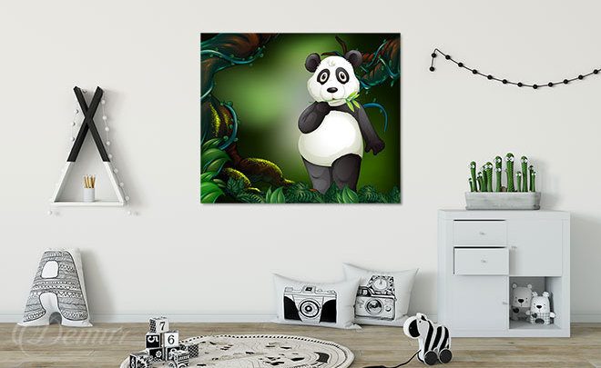 Panda-a-bambus-k-snidani-pro-deti-obrazy-demur