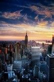 New York ve světle západu slunce
