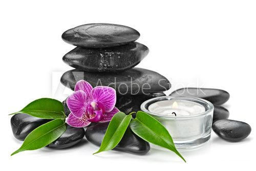 Oáza klidu s orchidejí a kameny
