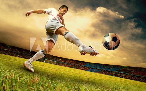 Večerní zápas na stadionu