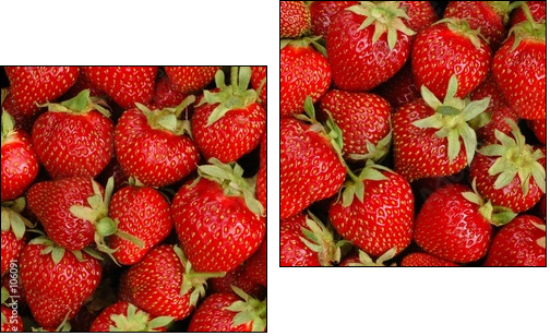 strawberries - Two-piece canvas, Diptych