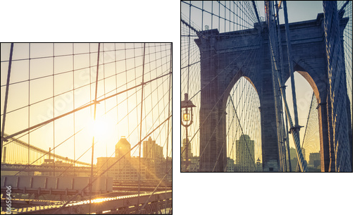 Brooklyn Bridge New York - Two-piece canvas, Diptych
