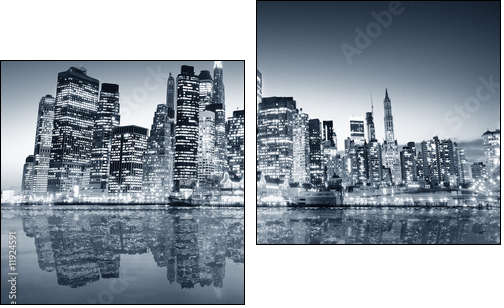 New York manhattan - Two-piece canvas, Diptych