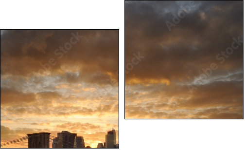 New York manhattan - Two-piece canvas, Diptych