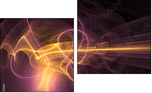 light explosion - Two-piece canvas, Diptych