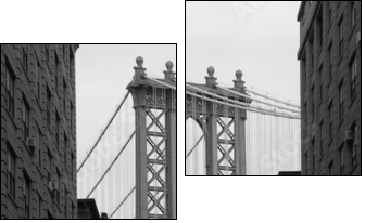 manhattan bridge - Two-piece canvas, Diptych