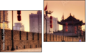 Xi'an / Xian (China) - Cityscape - Two-piece canvas, Diptych