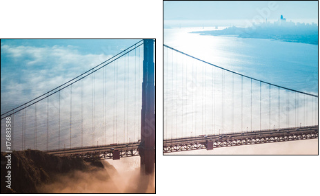 San Francisco Skyline - Two-piece canvas, Diptych