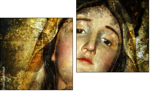 virgin maria - Two-piece canvas, Diptych