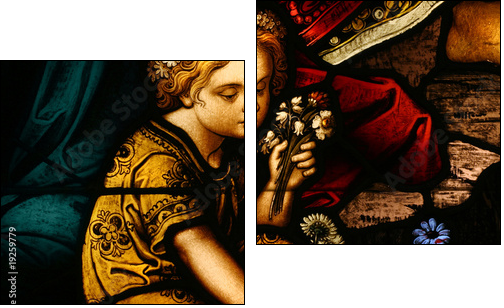 Stained Glass - Two-piece canvas, Diptych