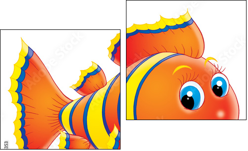 coral fish - Two-piece canvas, Diptych