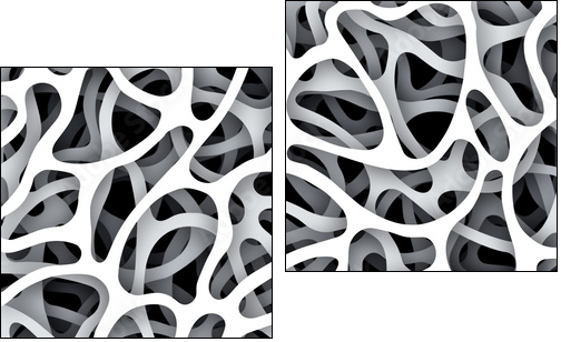 Hintergrund organisch - Two-piece canvas, Diptych