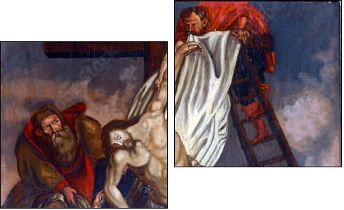 Deposition from the Cross - Two-piece canvas, Diptych