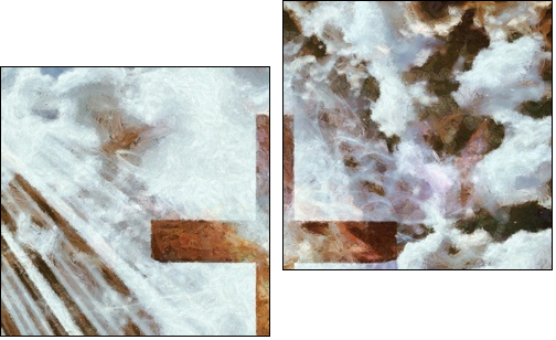 God - Two-piece canvas, Diptych