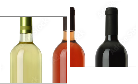 Wine bottles blank no labels - Two-piece canvas, Diptych