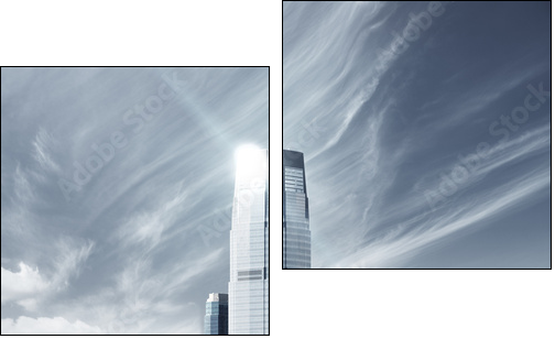 Future city - newyork city - Two-piece canvas, Diptych