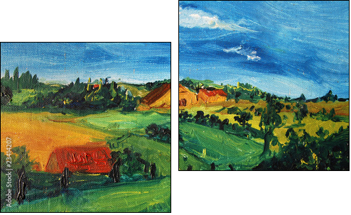 ittre 1 - Two-piece canvas, Diptych