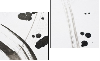 åé¢¨ - Two-piece canvas, Diptych