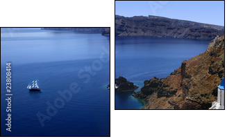 Santorini - Two-piece canvas, Diptych