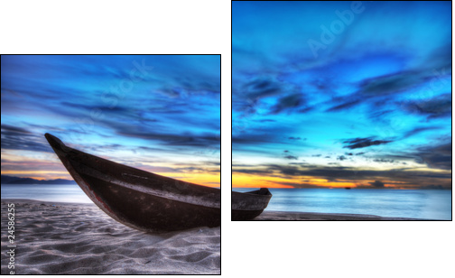 Boat - Two-piece canvas, Diptych