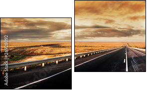 Road Panorama - Two-piece canvas, Diptych