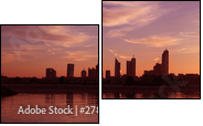 Cityscape Dubai, Sunset - Two-piece canvas, Diptych