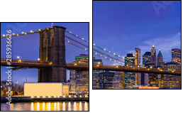 Brooklyn bridge New York - Two-piece canvas, Diptych