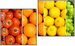 fruit rainbow - Two-piece canvas, Diptych