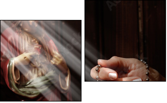 Confession - Two-piece canvas, Diptych