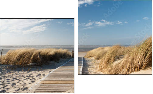 Nordsee Strand auf Langeoog - Two-piece canvas, Diptych