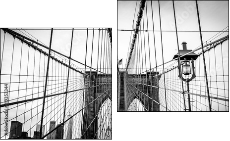 brooklyn bridge in new york - Two-piece canvas, Diptych
