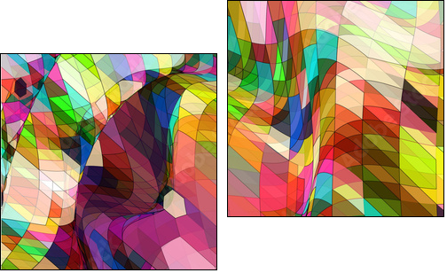 Abstract Background Vector - Two-piece canvas, Diptych
