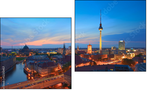 Berlin - Two-piece canvas, Diptych