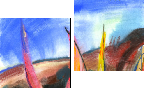 Sailing regatta - Two-piece canvas, Diptych