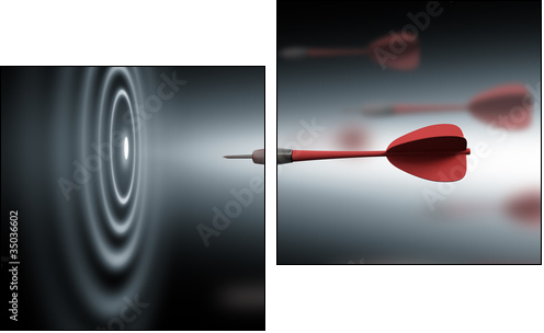 bullseye - Two-piece canvas, Diptych