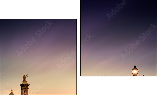 Pont Alexandre III, Paris - Two-piece canvas, Diptych