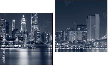 Manhattan, New York City. - Two-piece canvas, Diptych