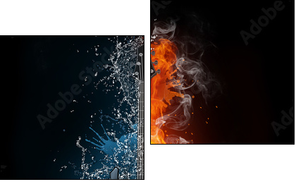 Electric Guitar - Two-piece canvas, Diptych