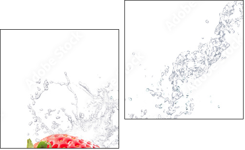 fragole splash - Two-piece canvas, Diptych