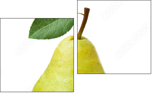 pears isolated on white background - Two-piece canvas, Diptych