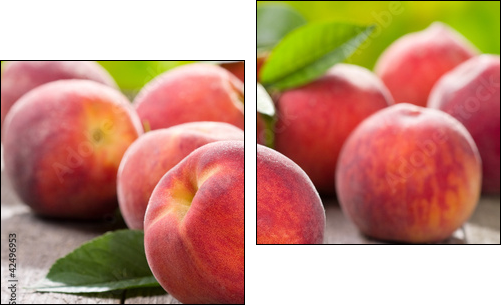 fresh peaches - Two-piece canvas, Diptych