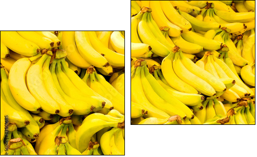 Bananas close up - Two-piece canvas, Diptych