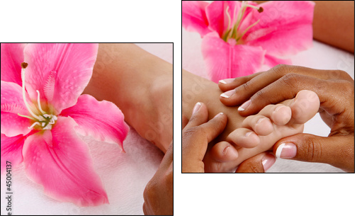 Massage - Two-piece canvas, Diptych