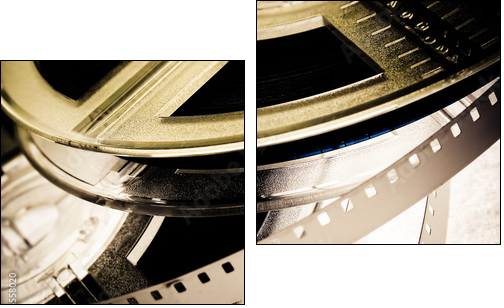 Film reels - Two-piece canvas, Diptych