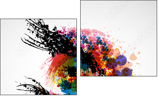 logo design - Two-piece canvas, Diptych