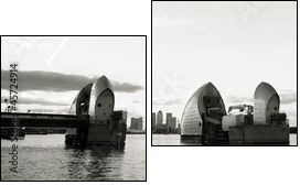 Thames barrier - Two-piece canvas, Diptych