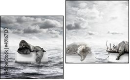 auf dem meer - Two-piece canvas, Diptych