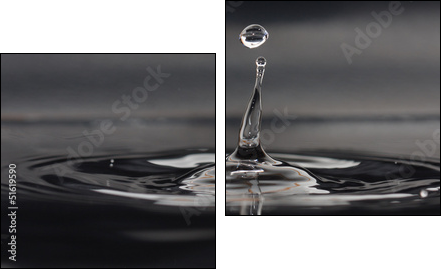 Goccia d'acqua - Two-piece canvas, Diptych