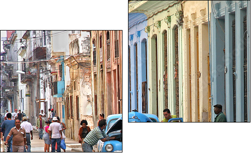 stalled in havana - Two-piece canvas, Diptych