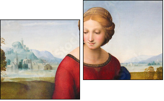 Madonna of the Meadow by Raphael (1505) - Two-piece canvas, Diptych